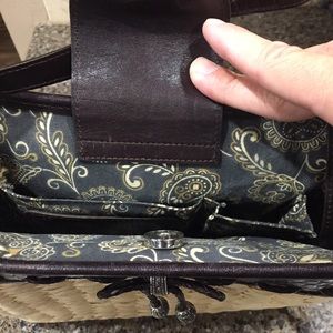 Brighton Straw and Leather Handbag